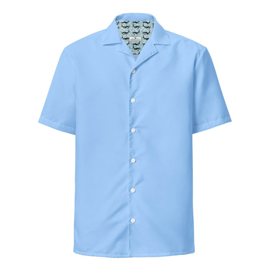 Labelless Island Sky Blue Button Down Camp Shirt - One Revolver Surfboards