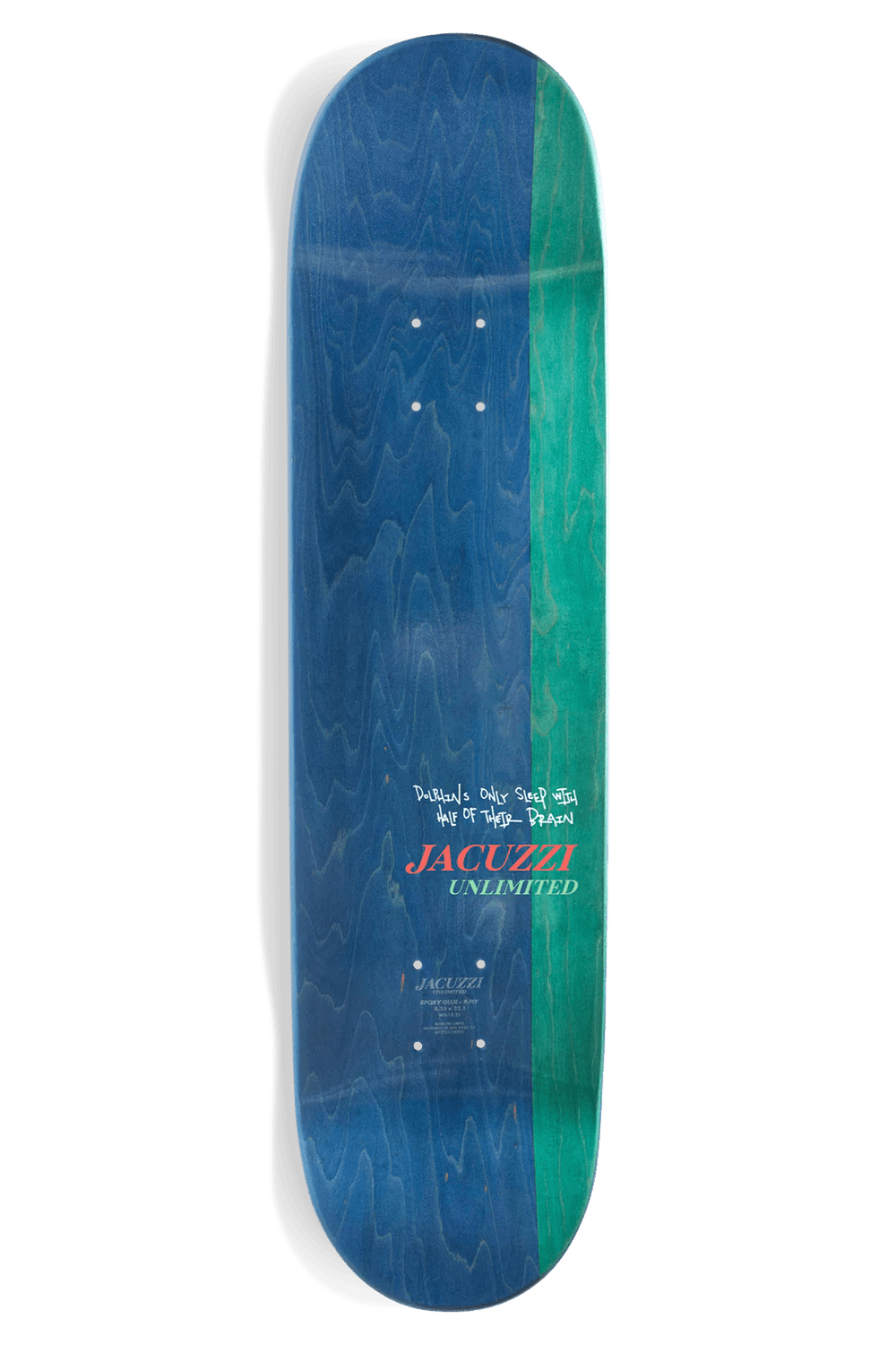 Jacuzzi Unlimited John Dilo Flipper EX7 Skateboard Deck - Size 8.25 - One Revolver Surfboards