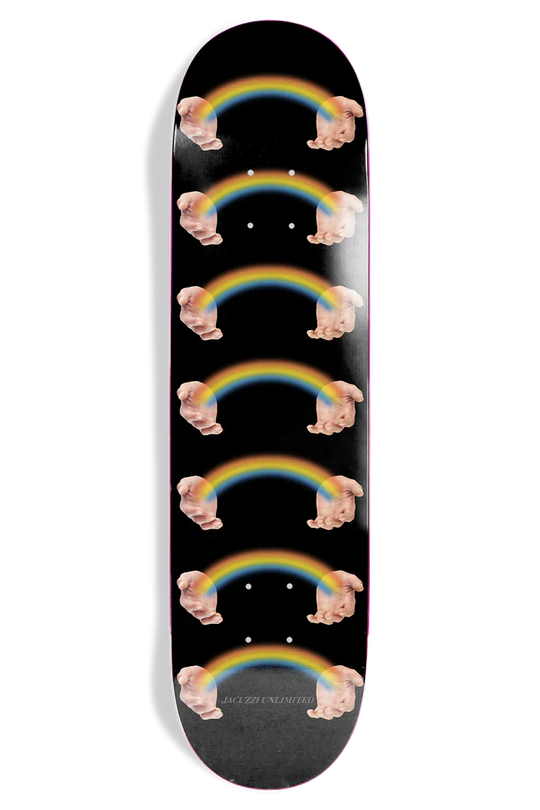 Jacuzzi Rainbow Hands Jet Ski 8.5" Skateboard Deck