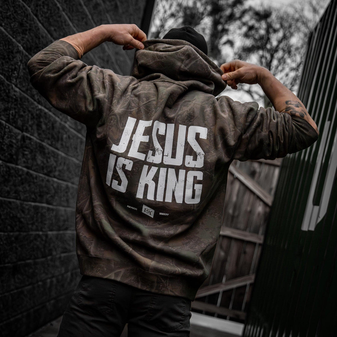 One Revolver Surfboards - Jesus Is King Heavyweight Hoodie GRAPHIC HOODIE