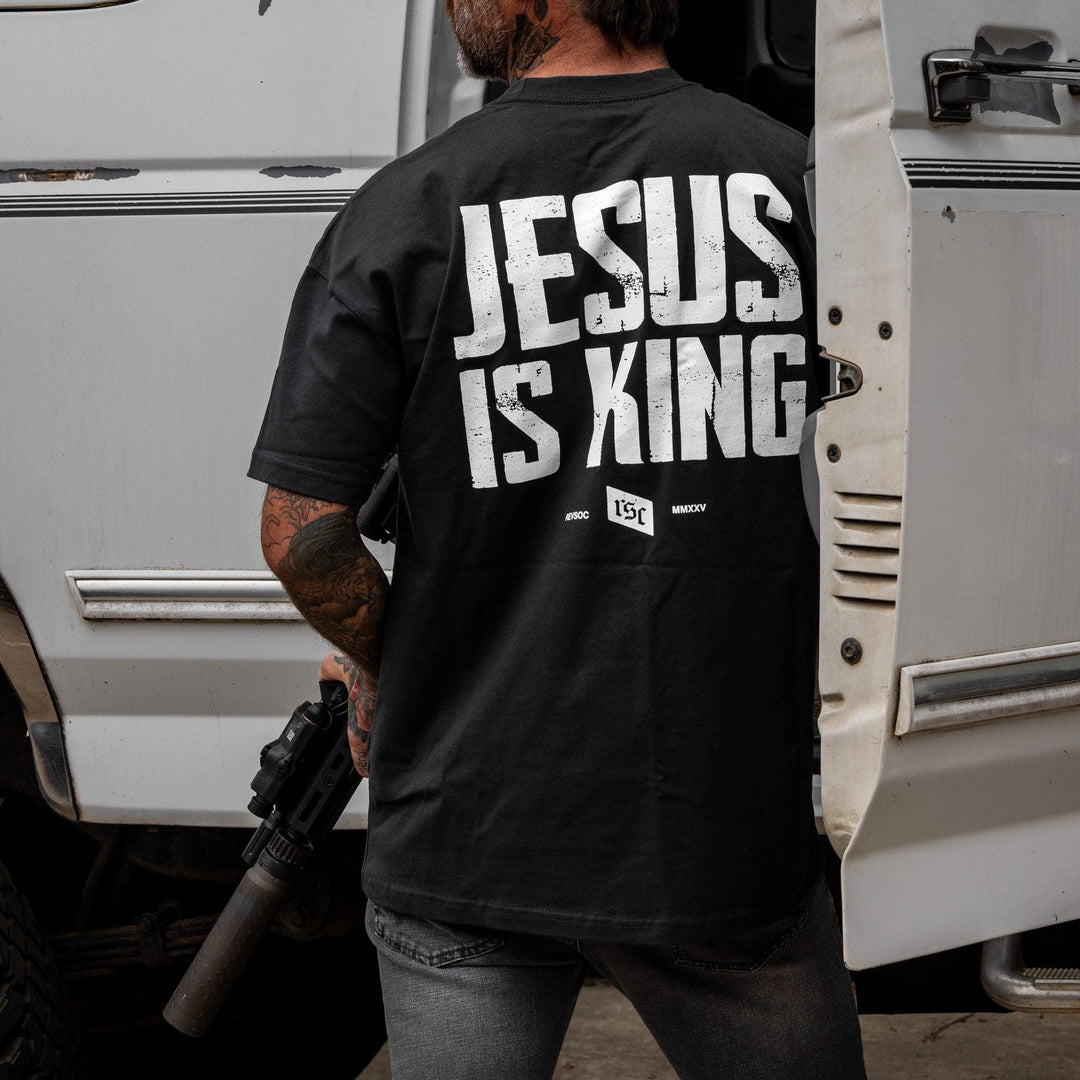 One Revolver Surfboards - Jesus Is King Heavyweight Men&