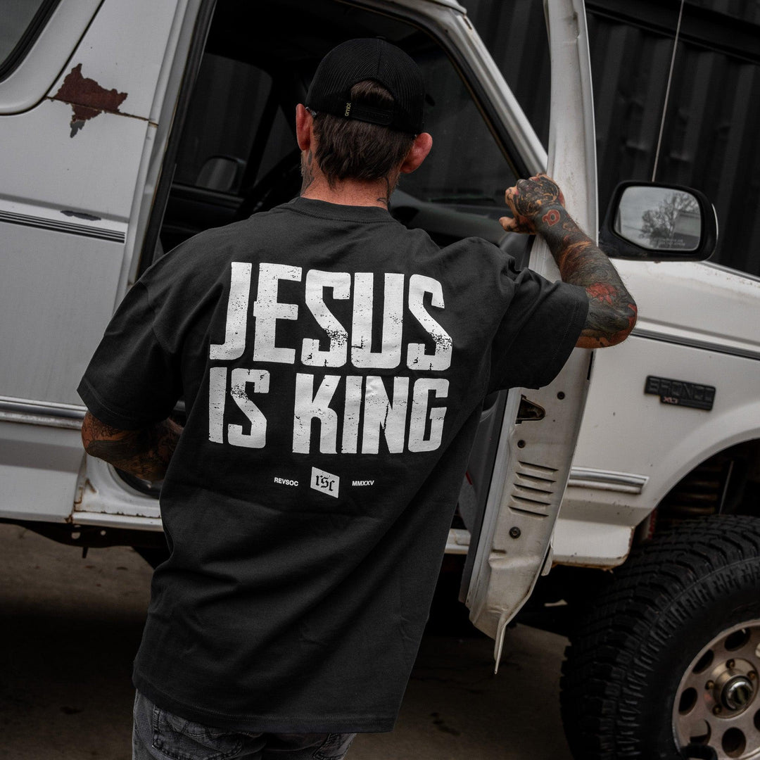 One Revolver Surfboards - Jesus Is King Heavyweight Men&