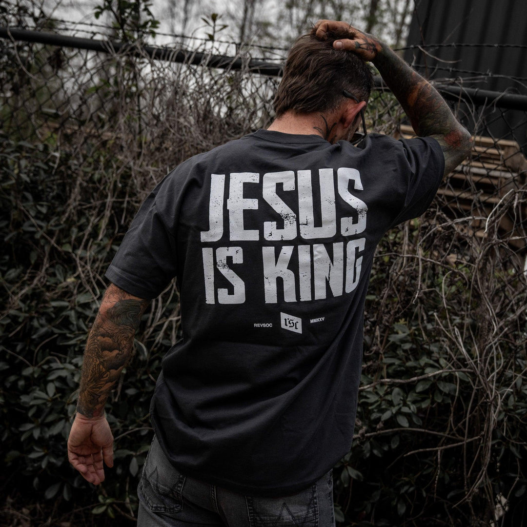 One Revolver Surfboards - Jesus Is King Heavyweight Men&