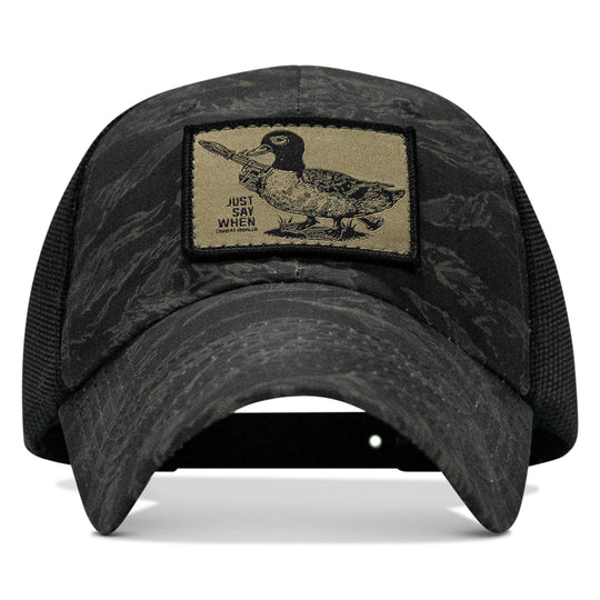 One Revolver Surfboards - Just Say When Patch. Tactical Ripstop Mesh Snapback Hat HEADWEAR