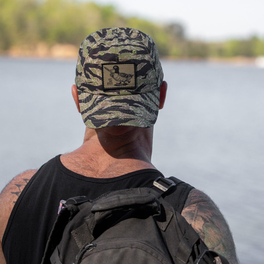 One Revolver Surfboards - Just Say When Patch. Tactical Ripstop Mesh Snapback Hat HEADWEAR