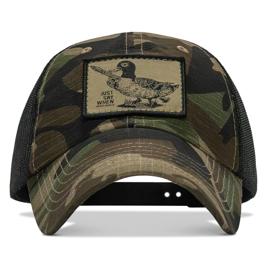 One Revolver Surfboards - Just Say When Patch. Tactical Ripstop Mesh Snapback Hat HEADWEAR