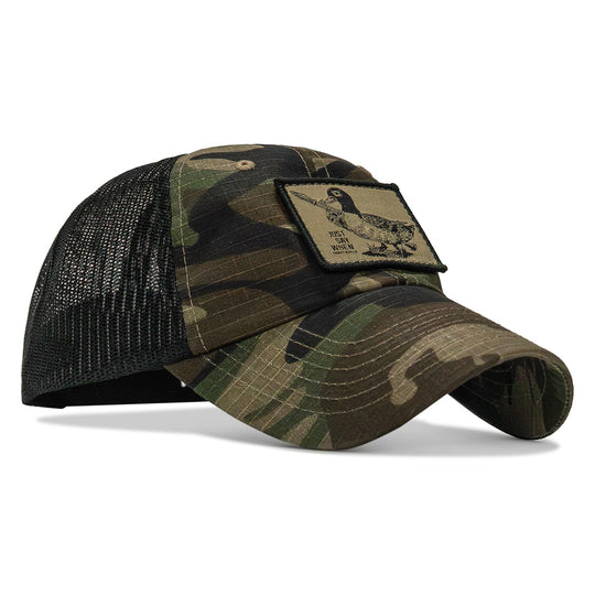 One Revolver Surfboards - Just Say When Patch. Tactical Ripstop Mesh Snapback Hat HEADWEAR