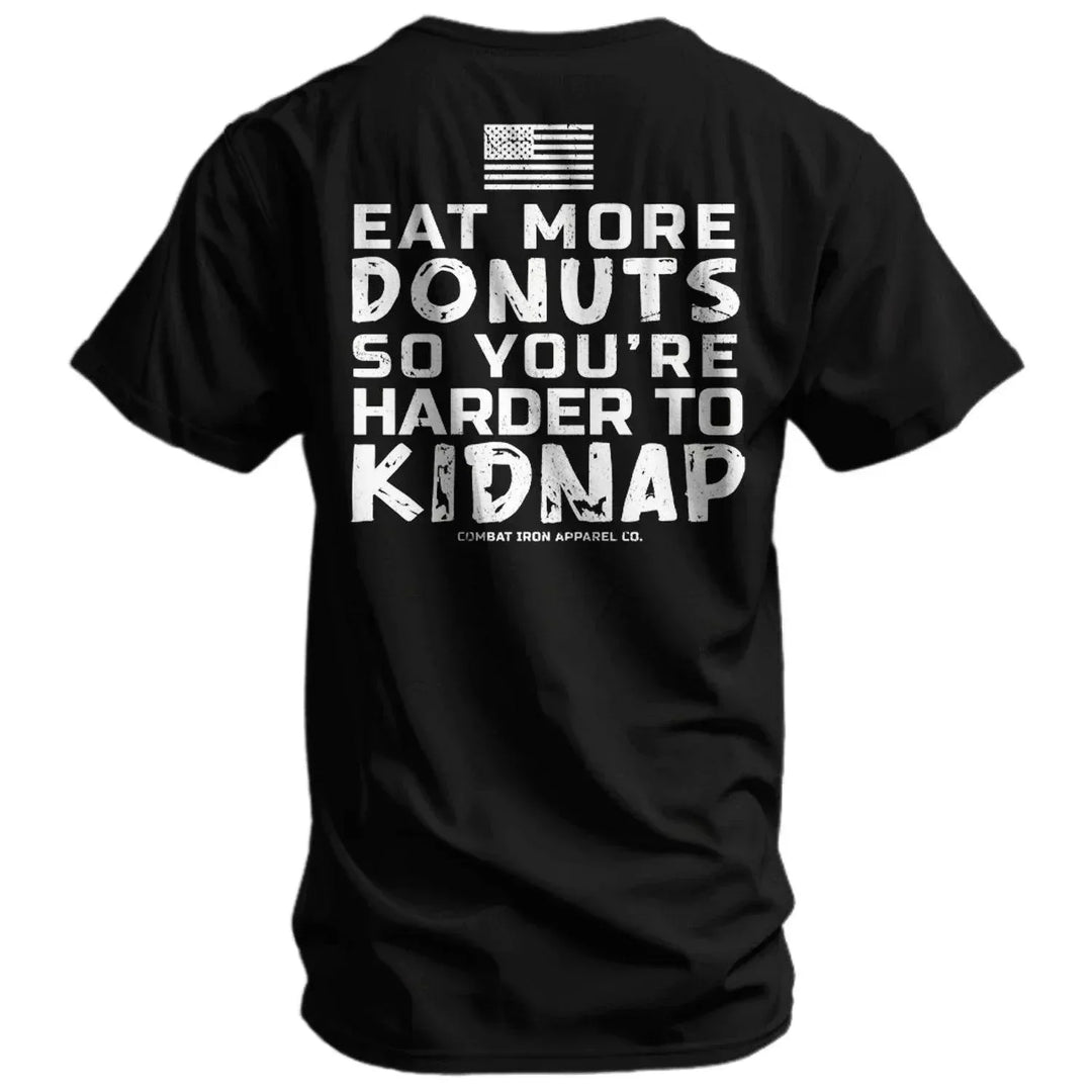 One Revolver Surfboards - Eat More Donuts So You're Harder To Kidnap Men's T-Shirt GRAPHIC T-SHIRT