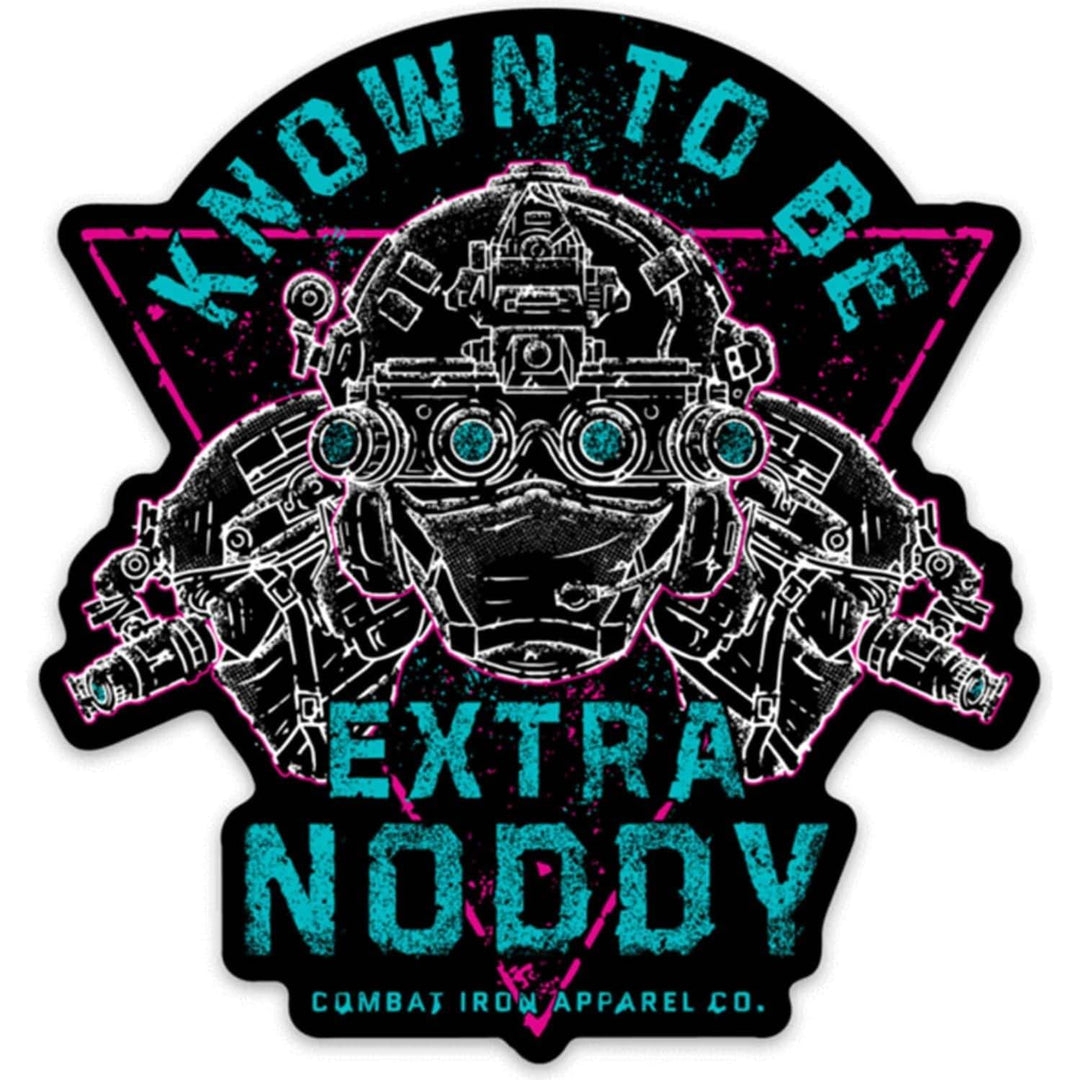 KNOWN TO BE EXTRA NODDY Retro Operator Decal - One Revolver Surfboards