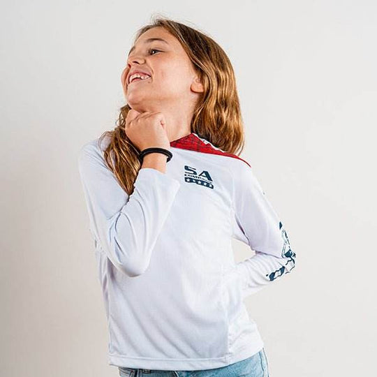Kid's Hooded Performance Long Sleeve Shirt - One Revolver Surfboards