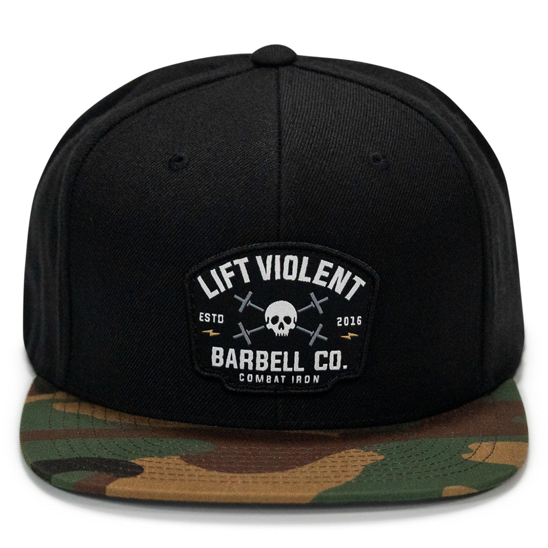 One Revolver Surfboards - Lift Violent Barbell Co Patch Flatbill Snapback Hat HEADWEAR