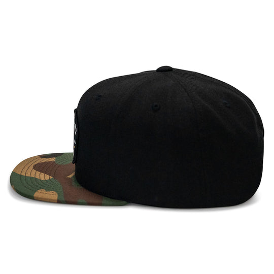 One Revolver Surfboards - Lift Violent Barbell Co Patch Flatbill Snapback Hat HEADWEAR