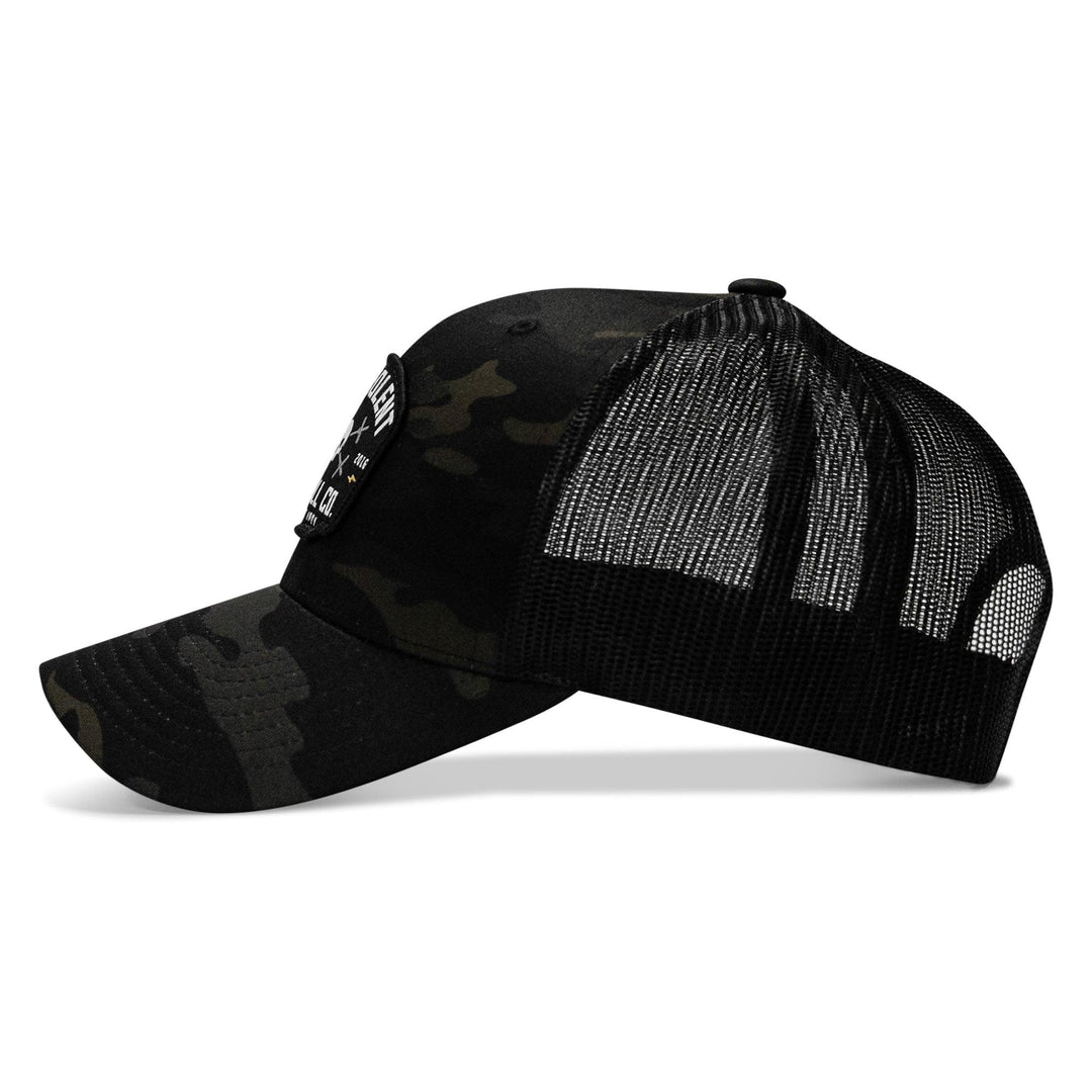 One Revolver Surfboards - Lift Violent Barbell Co Patch Snapback Hat HEADWEAR
