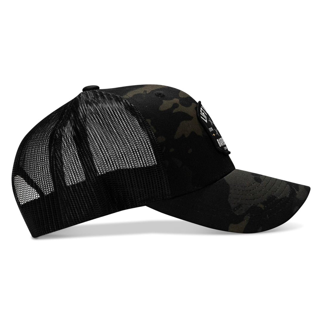 One Revolver Surfboards - Lift Violent Barbell Co Patch Snapback Hat HEADWEAR