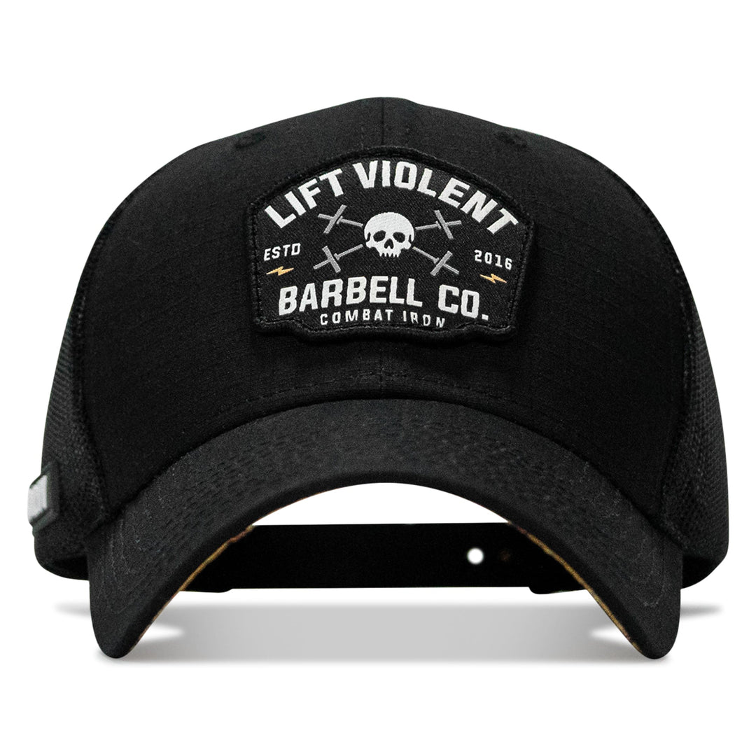 One Revolver Surfboards - Lift Violent Barbell Co Patch Original Ripstop Snapback Hat HEADWEAR