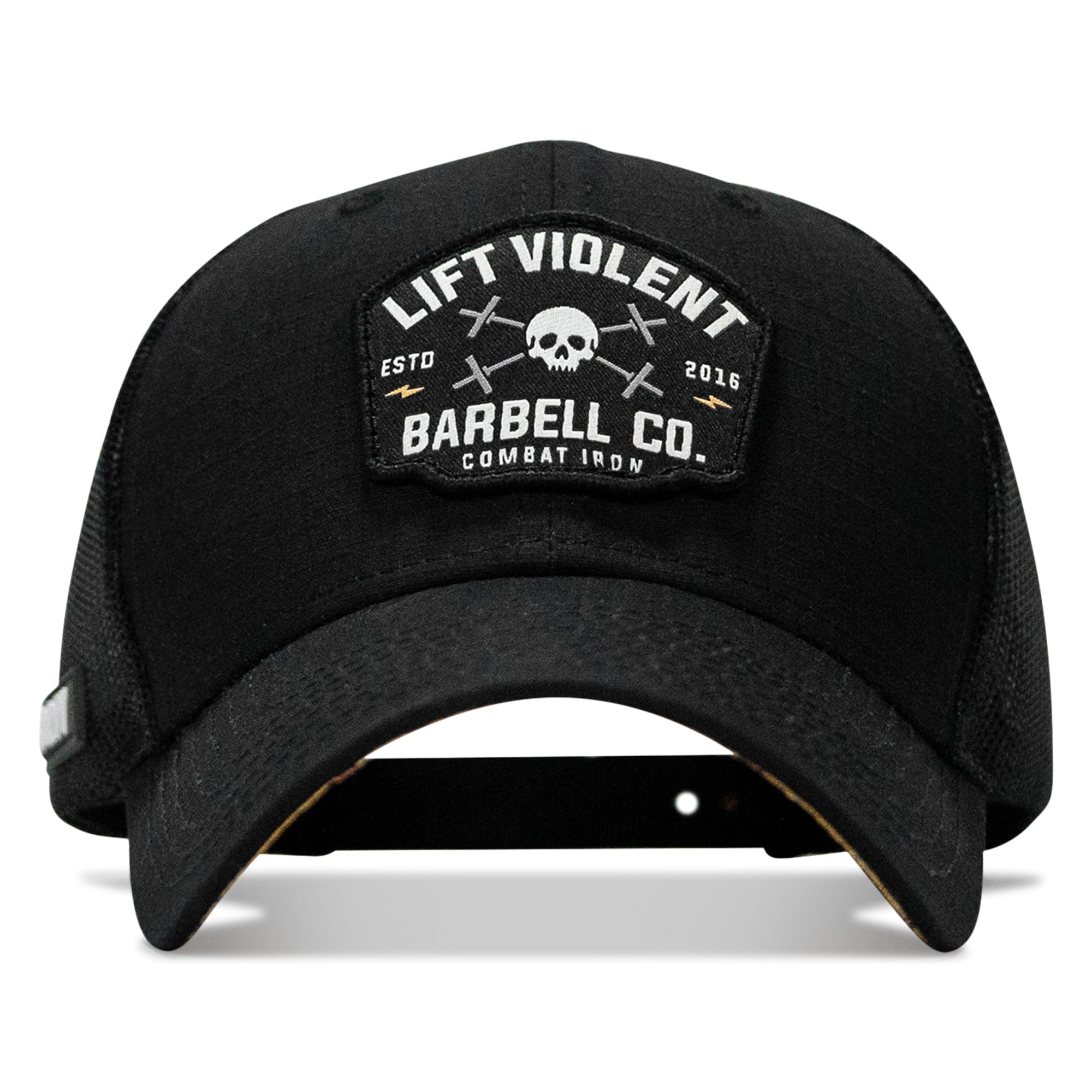 One Revolver Surfboards - Lift Violent Barbell Co Patch Original Ripstop Snapback Hat HEADWEAR