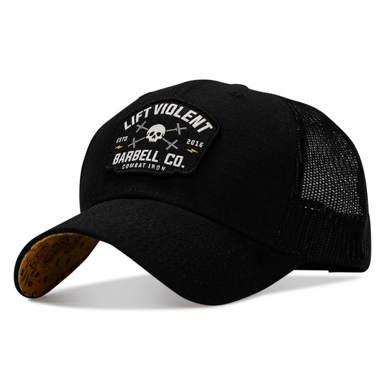 One Revolver Surfboards - Lift Violent Barbell Co Patch Original Ripstop Snapback Hat HEADWEAR