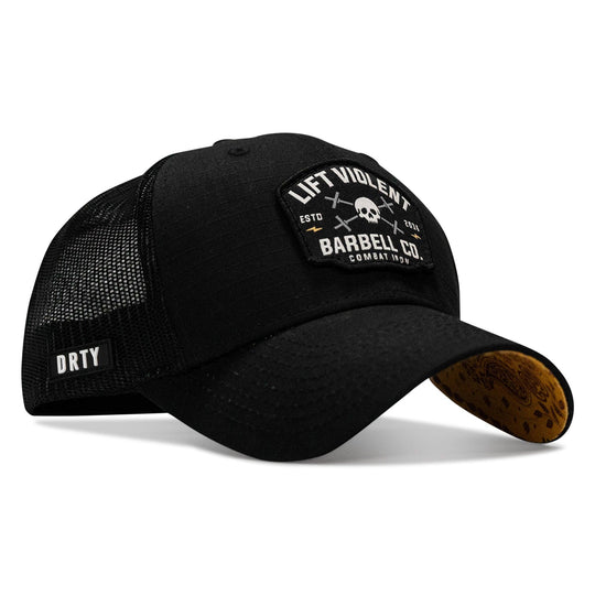 One Revolver Surfboards - Lift Violent Barbell Co Patch Original Ripstop Snapback Hat HEADWEAR