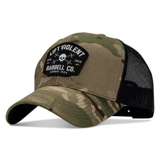 One Revolver Surfboards - Lift Violent Barbell Co Patch Snapback Hat HEADWEAR