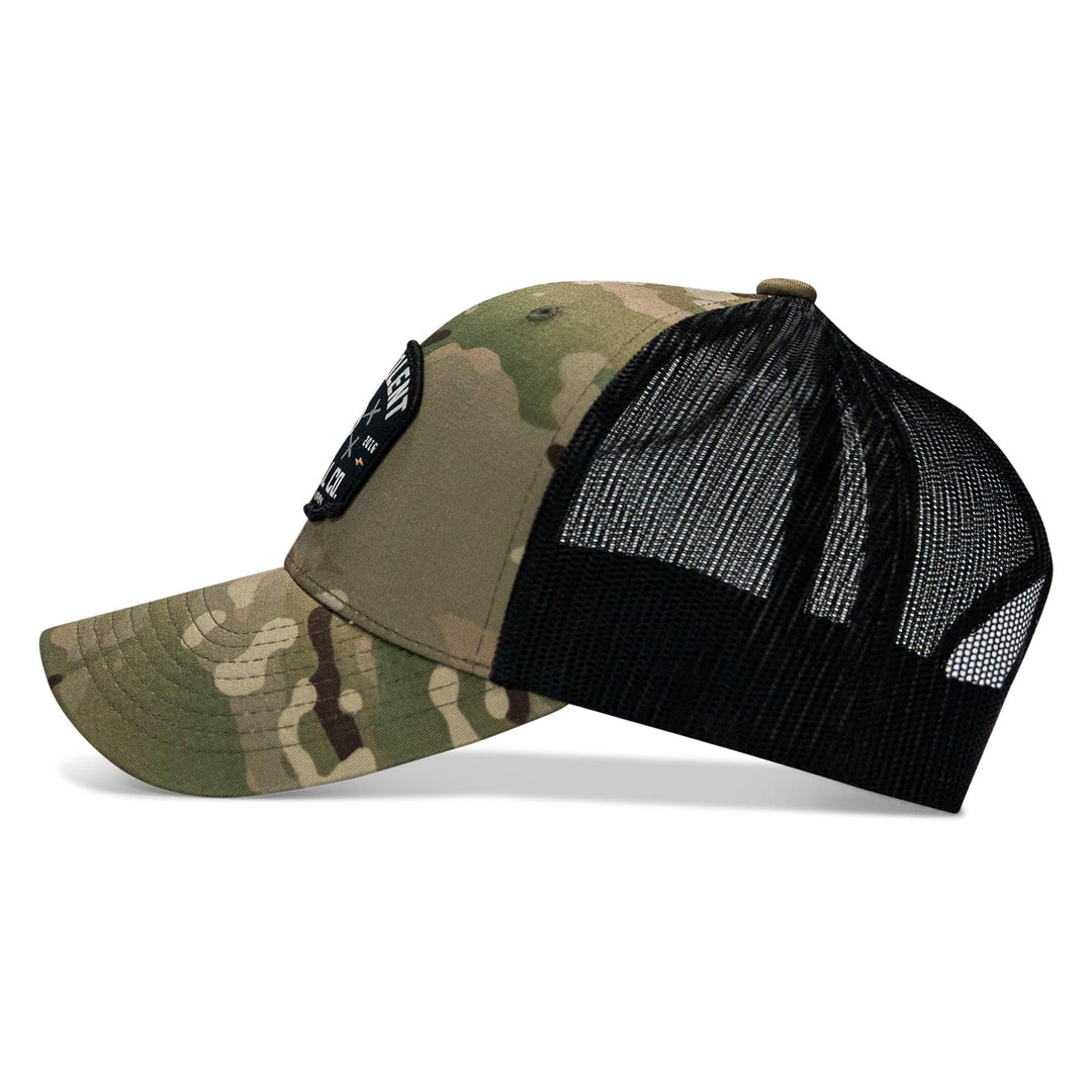 One Revolver Surfboards - Lift Violent Barbell Co Patch Snapback Hat HEADWEAR
