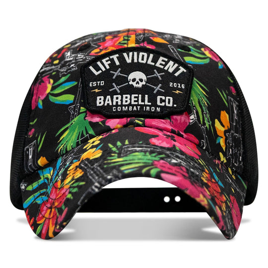 One Revolver Surfboards - Lift Violent Barbell Co Patch. Tactical Ripstop Mesh Snapback Hat HEADWEAR