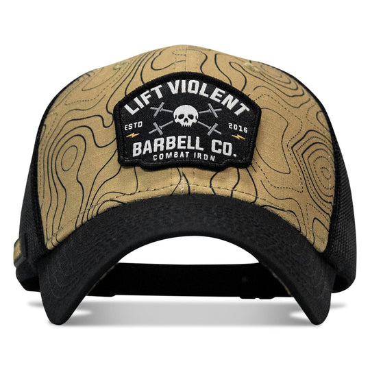 One Revolver Surfboards - Lift Violent Barbell Co Patch Original Ripstop Snapback Hat HEADWEAR