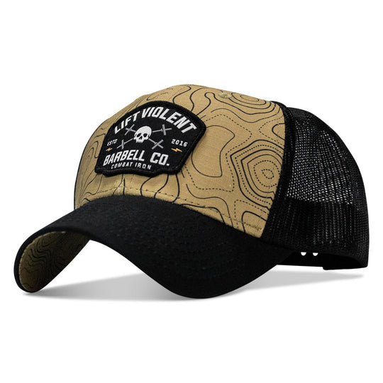 One Revolver Surfboards - Lift Violent Barbell Co Patch Original Ripstop Snapback Hat HEADWEAR