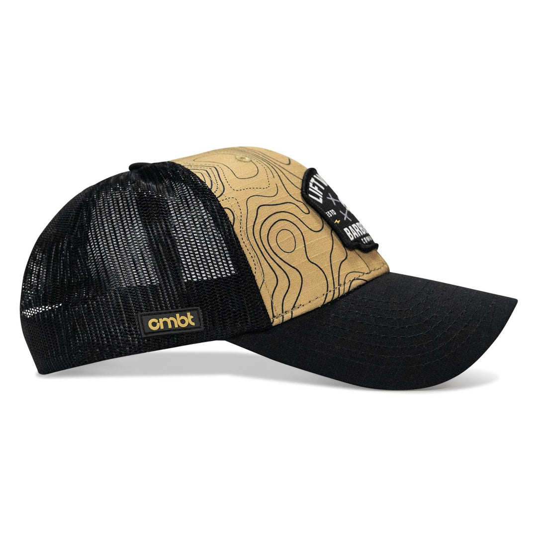One Revolver Surfboards - Lift Violent Barbell Co Patch Original Ripstop Snapback Hat HEADWEAR