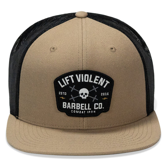 One Revolver Surfboards - Lift Violent Barbell Co Patch Flatbill Snapback Hat HEADWEAR