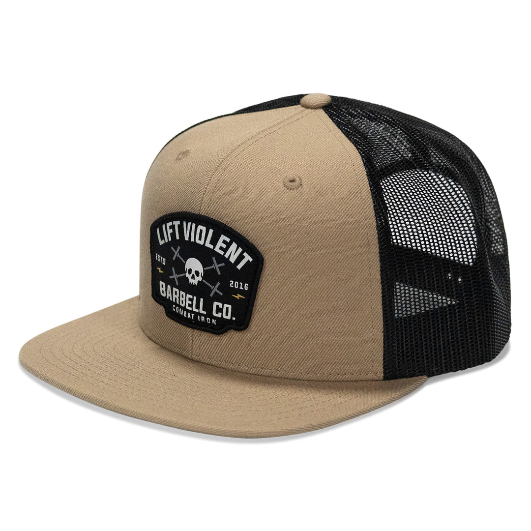 One Revolver Surfboards - Lift Violent Barbell Co Patch Flatbill Snapback Hat HEADWEAR