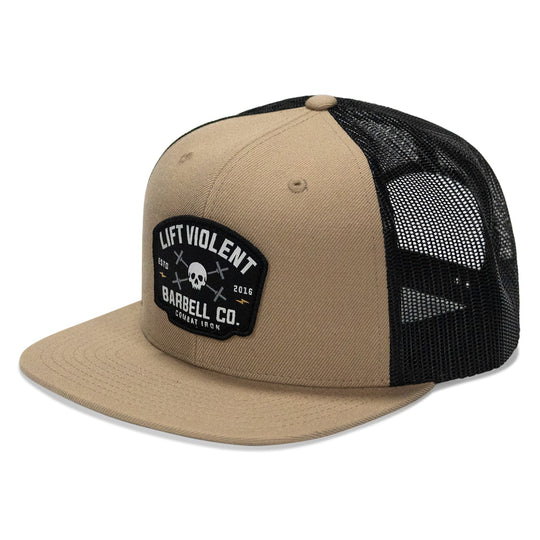 One Revolver Surfboards - Lift Violent Barbell Co Patch Flatbill Snapback Hat HEADWEAR