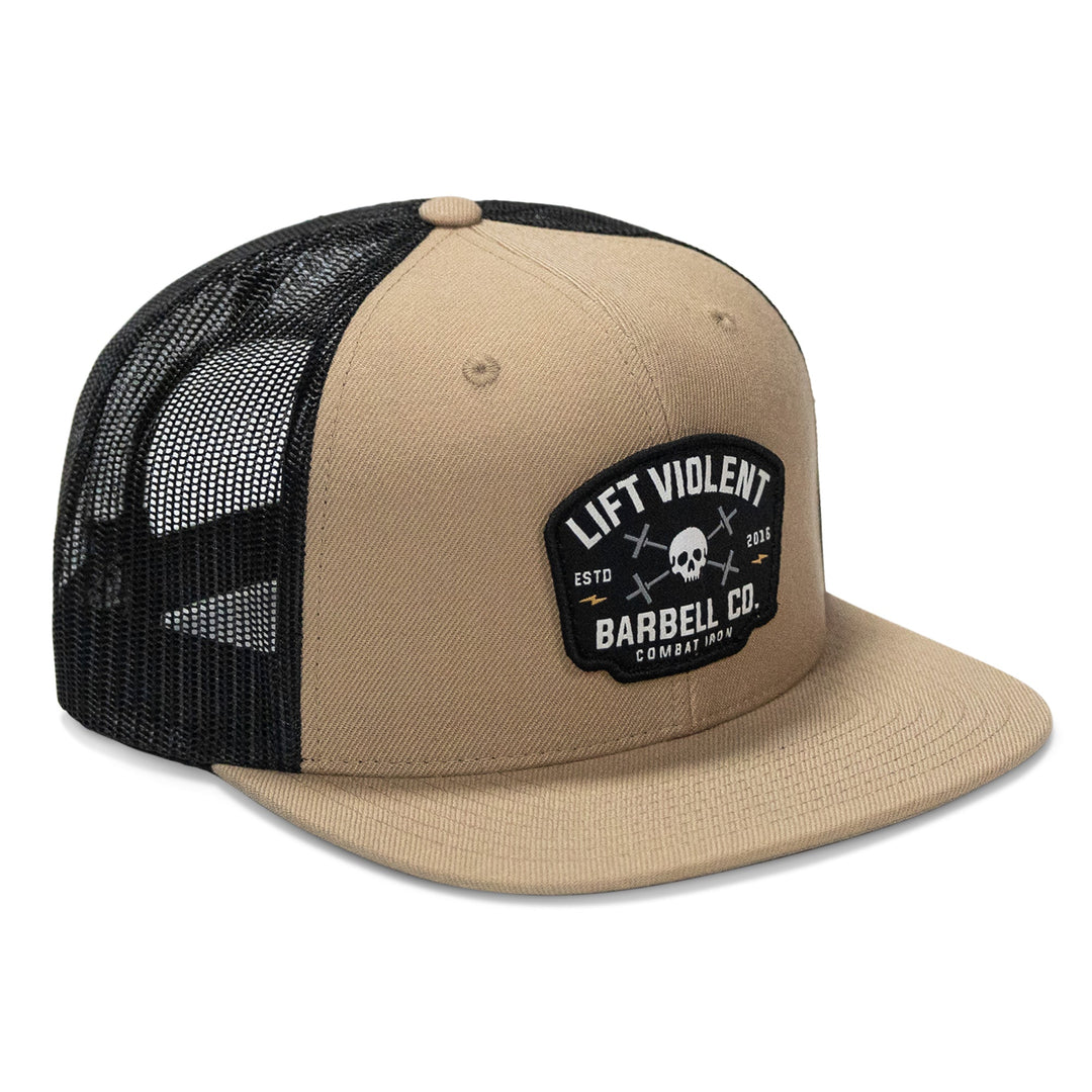 One Revolver Surfboards - Lift Violent Barbell Co Patch Flatbill Snapback Hat HEADWEAR