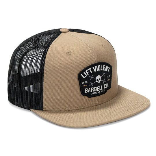 One Revolver Surfboards - Lift Violent Barbell Co Patch Flatbill Snapback Hat HEADWEAR