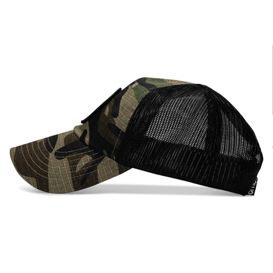 One Revolver Surfboards - Lift Violent Barbell Co Patch. Tactical Ripstop Mesh Snapback Hat HEADWEAR