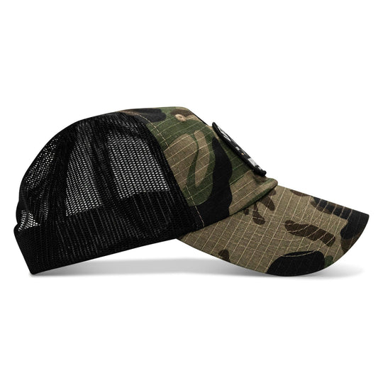 One Revolver Surfboards - Lift Violent Barbell Co Patch. Tactical Ripstop Mesh Snapback Hat HEADWEAR