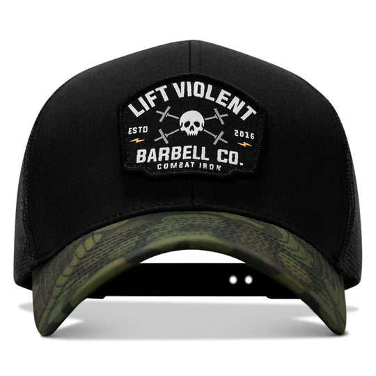 One Revolver Surfboards - Lift Violent Barbell Co Patch Snapback Hat HEADWEAR