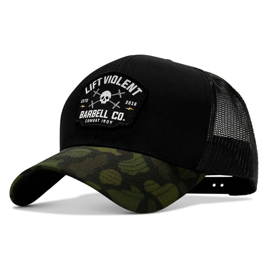 One Revolver Surfboards - Lift Violent Barbell Co Patch Snapback Hat HEADWEAR