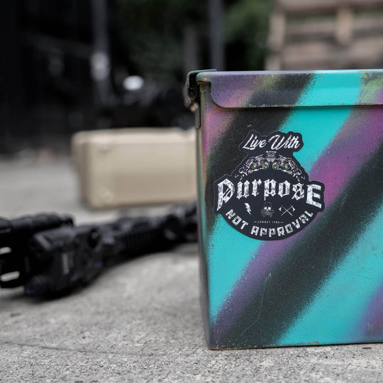 Live With Purpose, Not Approval Decal - One Revolver Surfboards