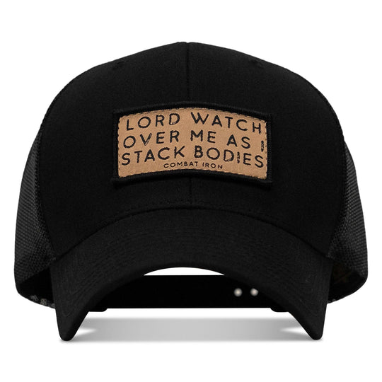 One Revolver Surfboards - Lord Watch Over Me As I Stack Bodies Tan Patch Snapback Hat HEADWEAR