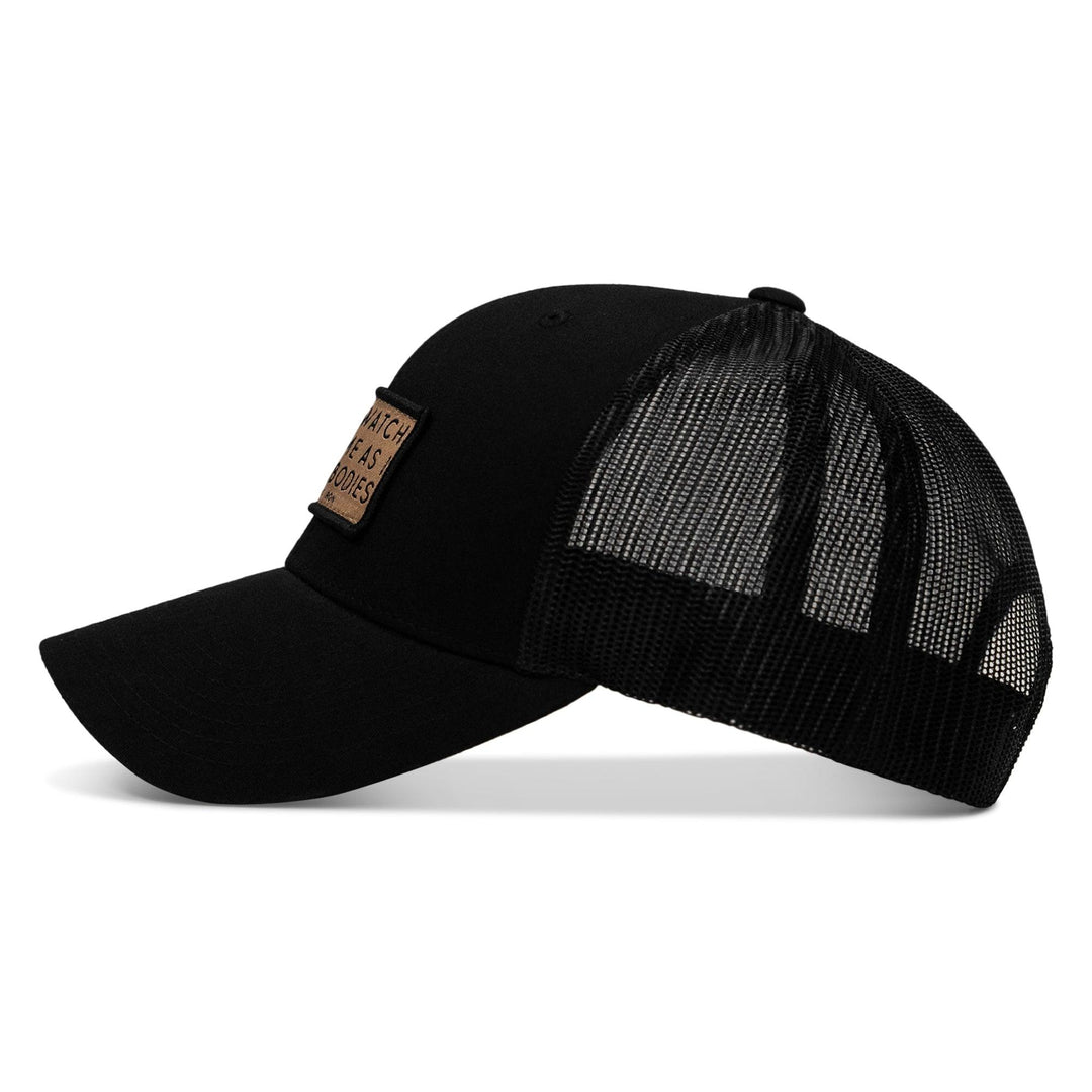 One Revolver Surfboards - Lord Watch Over Me As I Stack Bodies Tan Patch Snapback Hat HEADWEAR