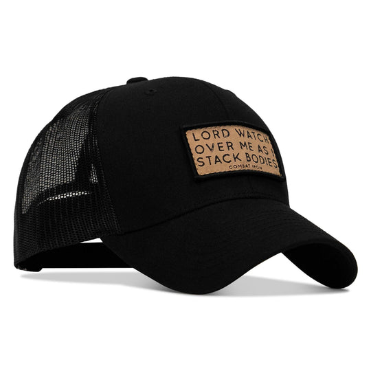 One Revolver Surfboards - Lord Watch Over Me As I Stack Bodies Tan Patch Snapback Hat HEADWEAR