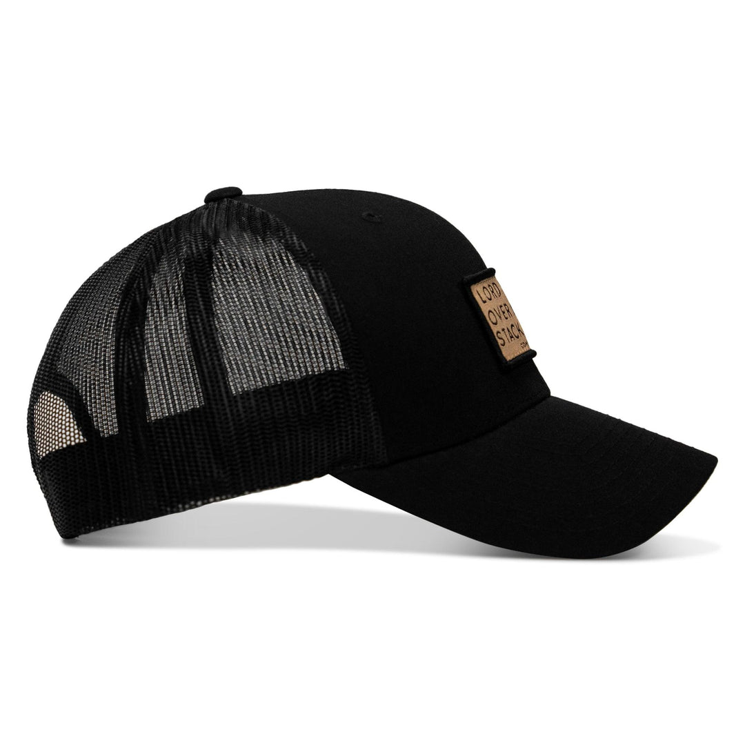 One Revolver Surfboards - Lord Watch Over Me As I Stack Bodies Tan Patch Snapback Hat HEADWEAR