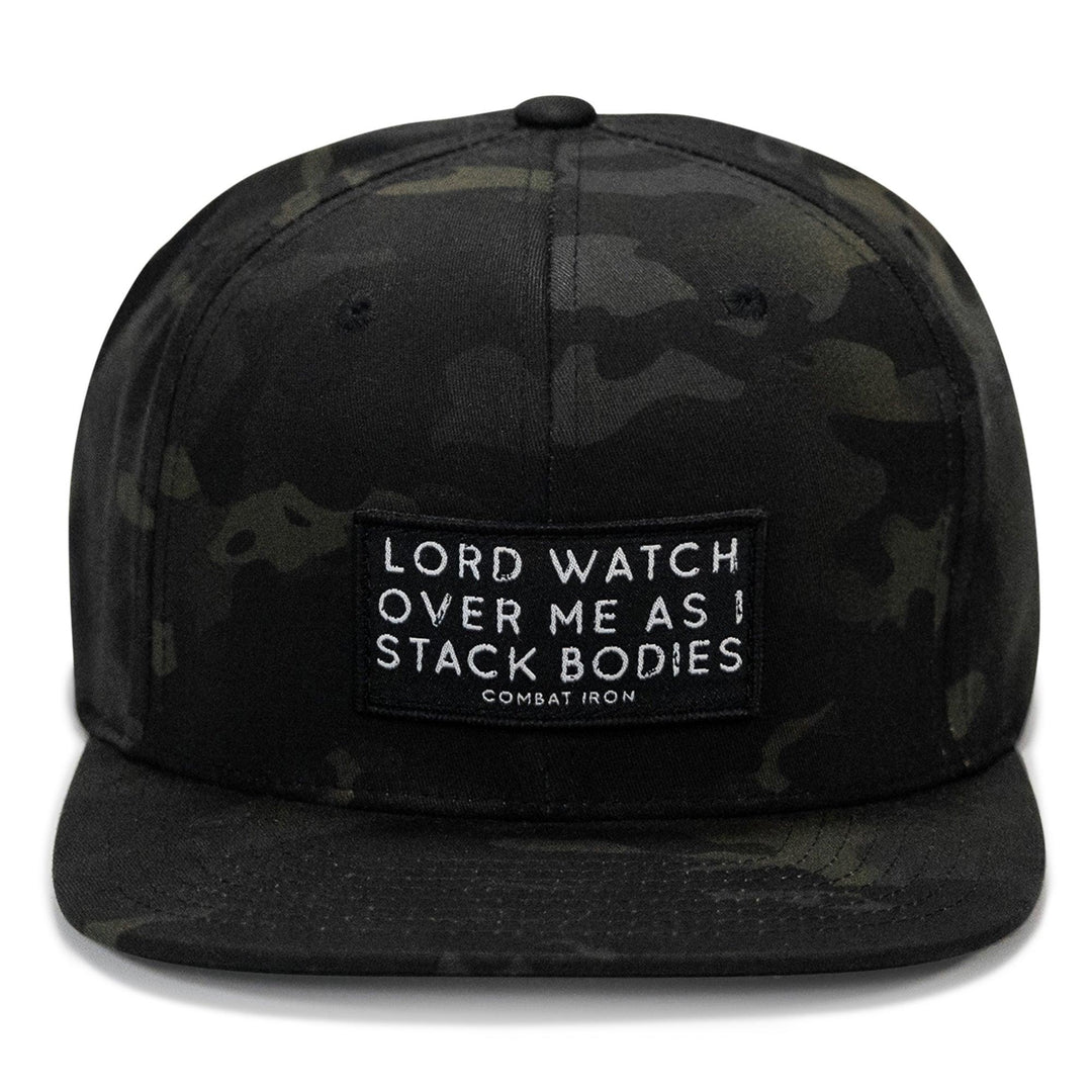 One Revolver Surfboards - Lord Watch Over Me As I Stack Bodies Patch Flatbill SnapBack Hat HEADWEAR