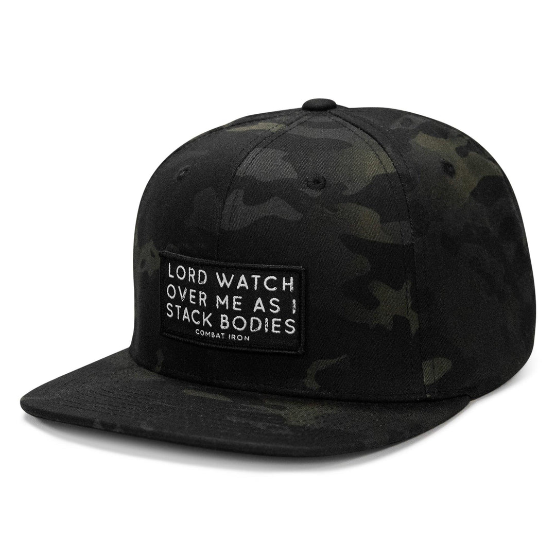 One Revolver Surfboards - Lord Watch Over Me As I Stack Bodies Patch Flatbill SnapBack Hat HEADWEAR