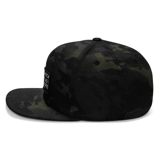 One Revolver Surfboards - Lord Watch Over Me As I Stack Bodies Patch Flatbill SnapBack Hat HEADWEAR