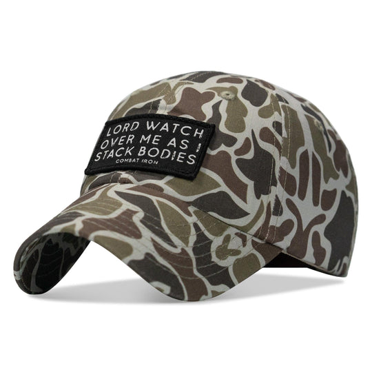 One Revolver Surfboards - Lord Watch Over Me As I Stack Bodies Patch Tactical Ripstop Mesh Snapback Hat HEADWEAR