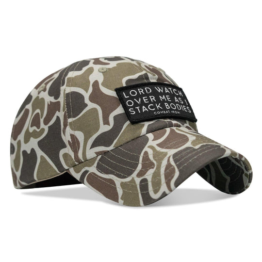 One Revolver Surfboards - Lord Watch Over Me As I Stack Bodies Patch Tactical Ripstop Mesh Snapback Hat HEADWEAR