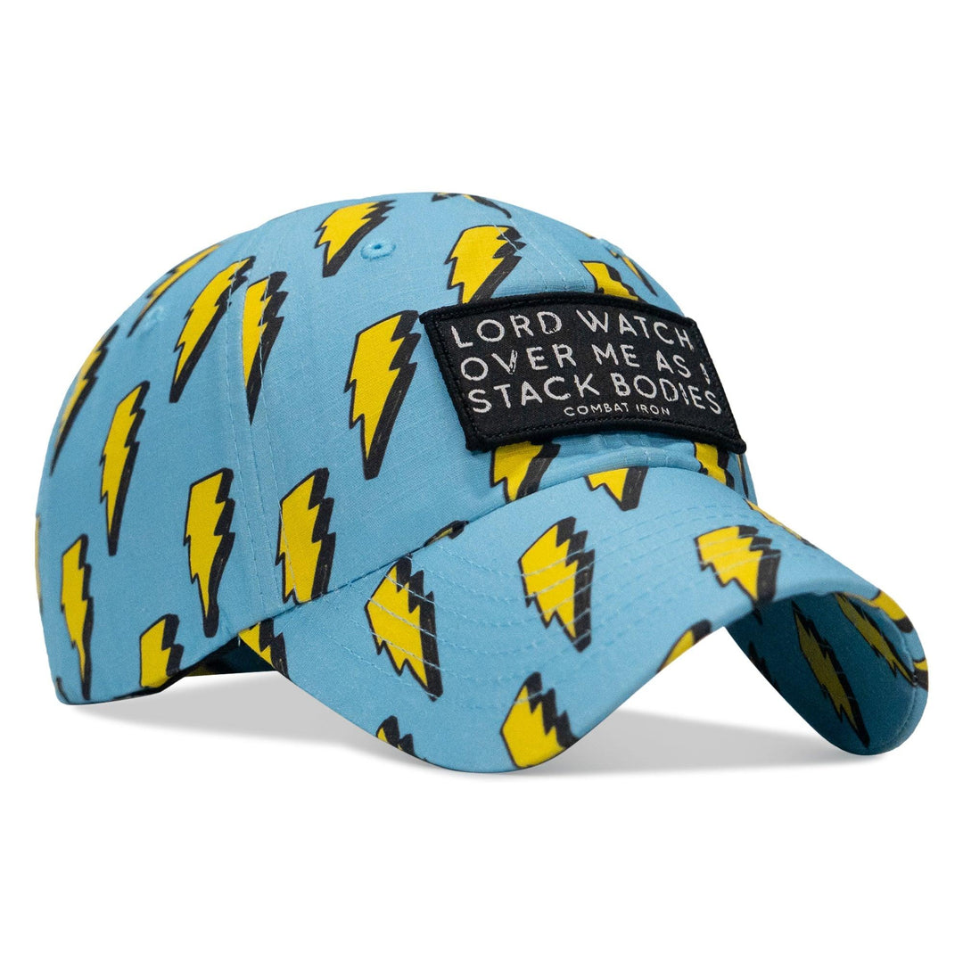 One Revolver Surfboards - Lord Watch Over Me As I Stack Bodies Patch Tactical Ripstop Mesh Snapback Hat HEADWEAR