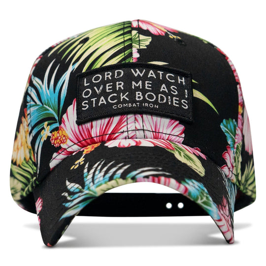 One Revolver Surfboards - Lord Watch Over Me As I Stack Bodies Patch Snapback Hat HEADWEAR
