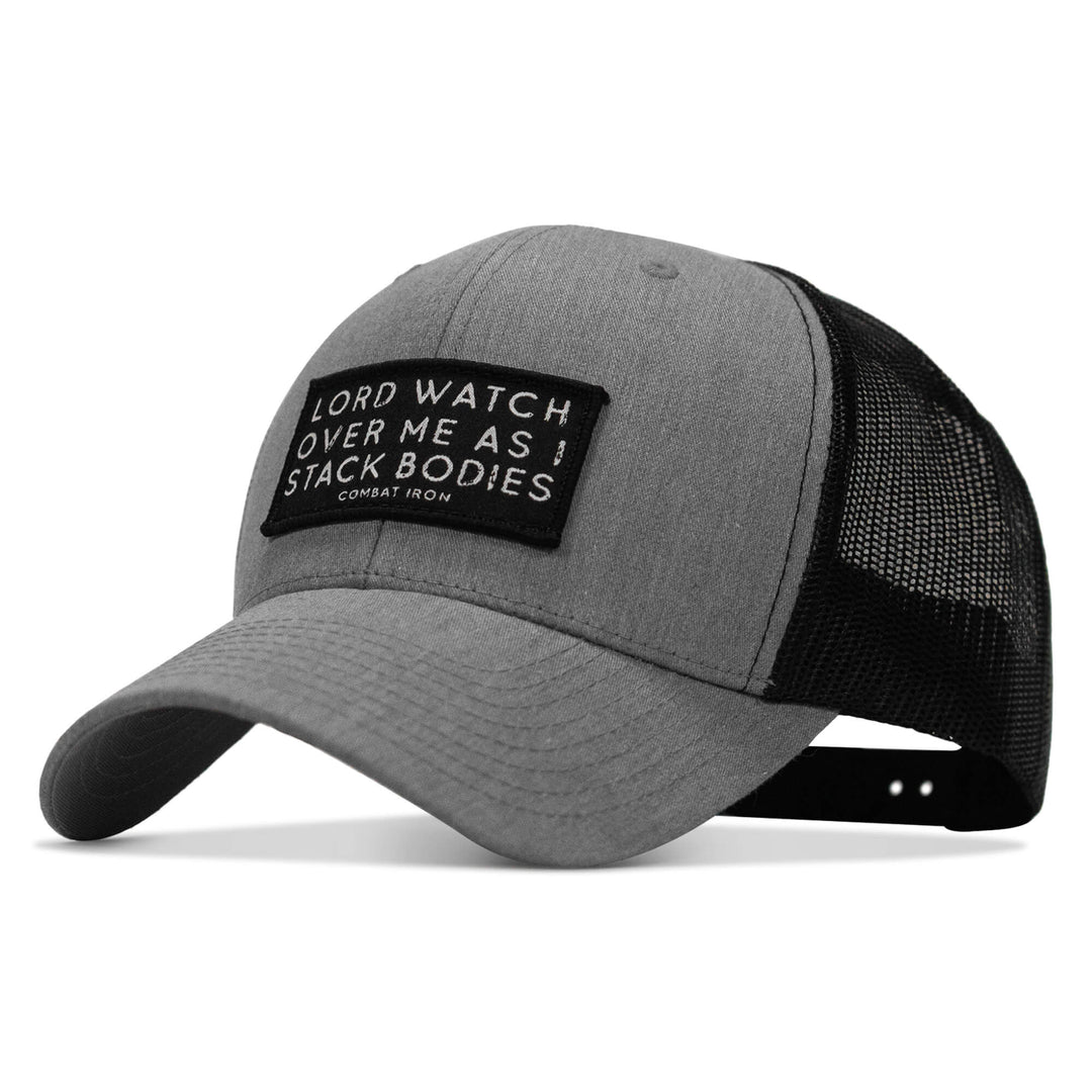 One Revolver Surfboards - Lord Watch Over Me As I Stack Bodies Patch Snapback Hat HEADWEAR